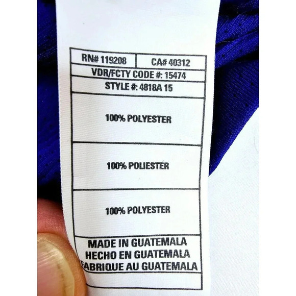 Adidas Size XL Youth Golden State Warriors Blue NBA Climalite Basketball Jersey - Picture 7 of 13